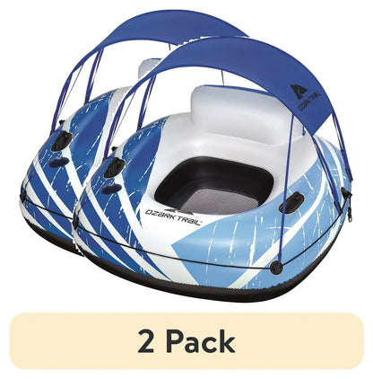(2 Pack)  Rapid Rider Canopy River Tube with Removable Shade 48.5"